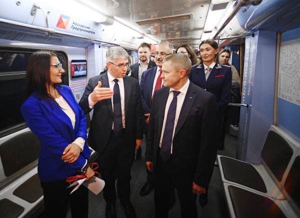 Сегодня прошло торжественное открытие поезда "Московский предприниматель".
